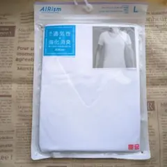 AIRism Vネック半袖Tシャツ Lサイズ