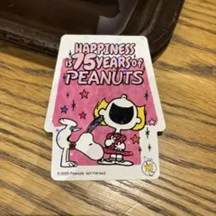 スヌーピー 75周年 限定ステッカー