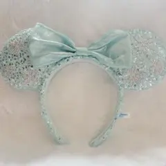 【最終値下げ】ミニー スパンコール カチューシャ 水色