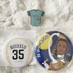 ソフトバンク・ホークス　缶バッジ　ピンバッジ モイネロ 投手