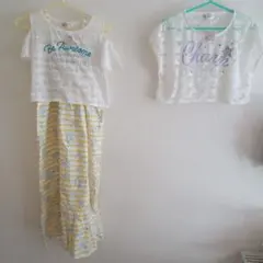 新品 マザウェイズ マキシ丈ワンピース&半袖ショート丈トップス150　3点セット