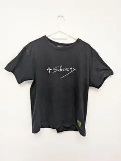 Subciety プリントTシャツ ブラック