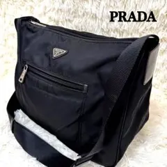 【希少品✨】プラダ ショルダーバッグ 斜め掛け テスートナイロン 黒