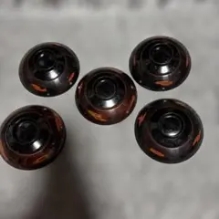 汁椀 5個セット 黒と茶色 蓋のみ