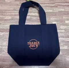 TRADER JOE'S ロゴ トートバッグ ハロウィン限定　黒色　ブラック