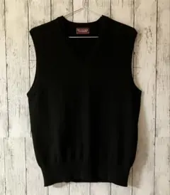 ROCKHORDE CASHMERE カシミヤニットベスト 日本製 黒 M