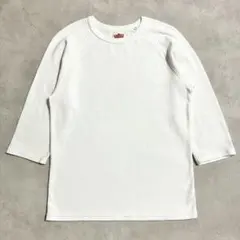 ハリウッドランチマーケット ストレッチフライス 7分袖Tシャツ ホワイト Lのサムネイル