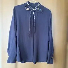 Paul Smith ネイビー リボン付きシャツ40