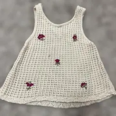 ZARA レース編み タンクトップ 6歳