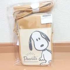 スヌーピー PUショルダーポーチ【キャメル】のサムネイル