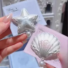 Flower Know シルバー ヘアピン 2個セット