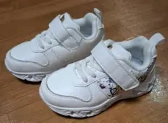 リアルピース　ホワイト スプラッシュアート スニーカー　光る靴　バースデイ