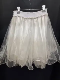 華やか✨ 新品 社交ダンス スカート 黒 7段フリル ラインストーン付
