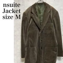 ensuite エンスウィート レナウン コーデュロイ ジャケット グリーンM