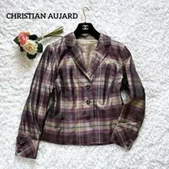 CHRISTIAN AUJARD テーラードジャケット シルク 紫 日本製 11のサムネイル