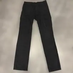 GU ダークグレー カーゴパンツ　76