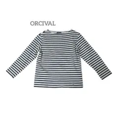 ORCIVALオーシバル　長袖カットソー　 ブラック/ホワイト　3