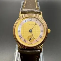 セリーヌ CELINE D2903-3レディース腕時計 動作良好 ピンクシェル
