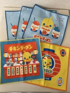 〈新品未使用〉チキンラーメンキャラクタータオル4枚セット