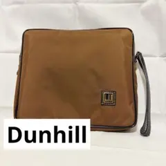 Dunhill ダンヒル ブラウン クラッチバッグ ポーチ ハンドル付き