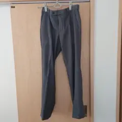 グレー スラックス ウール混紡　ウエスト76