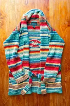 Lauren Ralph Lauren 手編みストライプバスローブ S