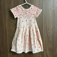 スーリー　バラ　ワンピース　ピンク　100