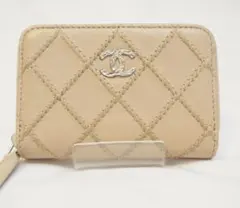 CHANEL シャネル ワイルドステッチ ラウンドファスナー コインケース