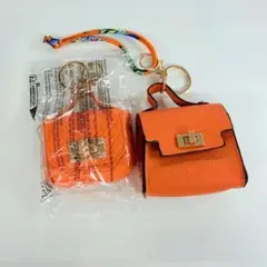 ミニバッグチャーム オレンジ 2点セット