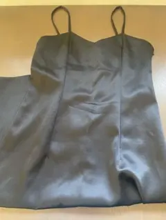 ヴィンテージ　クリスチャンディオール　 ブラックキャミワンピース　サテン　黒