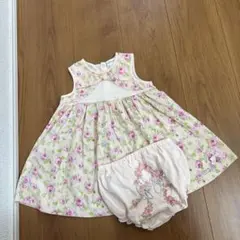 ジルスチュアート ベビー 花柄ワンピース ピンク 90cm セットアップ