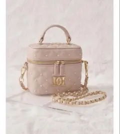 Darich　キルティングパールスクエアミニバッグ ダーリッチ パール ピンク