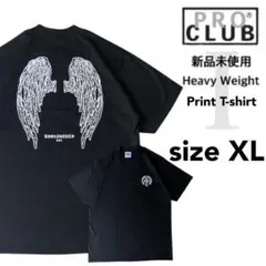新品未使用 プロクラブ ヘビーウエイト プリント 半袖 Tシャツ 黒 XL I柄のサムネイル