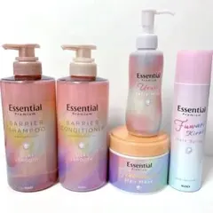 エッセンシャルプレミアムシャンプーコンディショナー、ミルク、マスク、ツヤスプレーのサムネイル