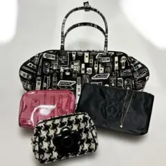 MARY QUANT ハンドバッグ 化粧品モチーフ　ポーチ他