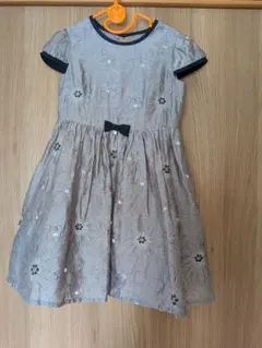 CHOPIN　花刺繍半袖ワンピ