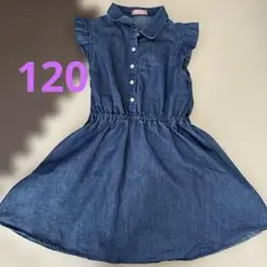 Navy ワンピース　デニムワンピース　120