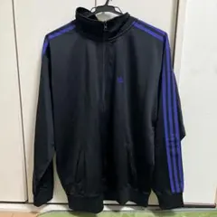 adidas トラックジャケット ブラック パープル　ダブルジップ　y2kのサムネイル