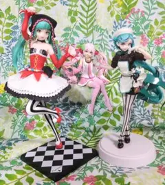 初音ミク フィギュア まとめ売り ピエレッタ ビターパティシエ 桜ミク ぬーすと