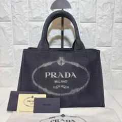 【極美品】PRADA プラダ カナパ 大人気 S ハンドバッグ キャンバス