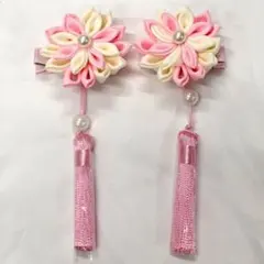 つまみ細工髪飾り 卒業式 七五三お祝い