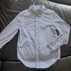 Ralph Lauren ストライプ長袖シャツ M 10-12 ラルフ