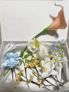 【美品】胡蝶蘭　セット　ヘッドドレス 七五三　成人式　ウェディング