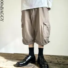 極太00s OLD STUSSY W32 バギーカーゴパンツ オフホワイトY2K - メルカリ