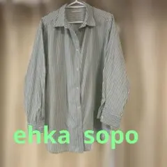 ehka sopo ストライプ柄 長袖シャツのサムネイル