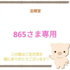 865さま専用