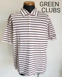 【GREEN CLUBS】ポロシャツ　ボーダー Tシャツ　綿　 グリーンクラブのサムネイル