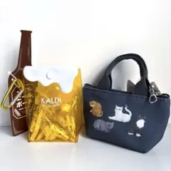 【KALDI 】カルディ ネコミニバッグ&ポーチ2点セット【未使用品】