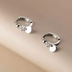 No98 上品 CZダイヤ フープ ［シルバー］SV925 金属アレルギー対応