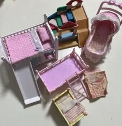 シルバニア リカちゃん ベッド ベビーカー などまとめて